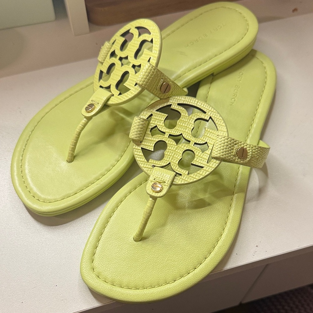 Tory Burch Lime Miller Sandals